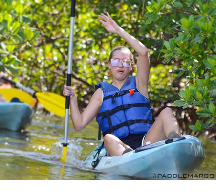 Falling out of the kayak